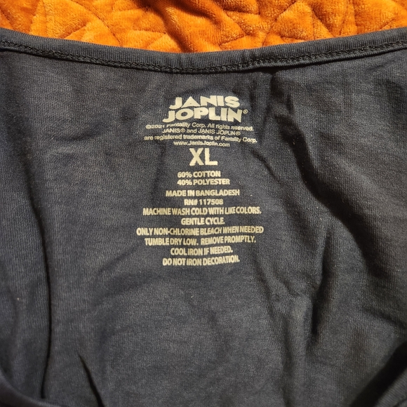 Janis Joplin navy blue, pink, and orange floral pajama sleep set - Picture 5 of 5